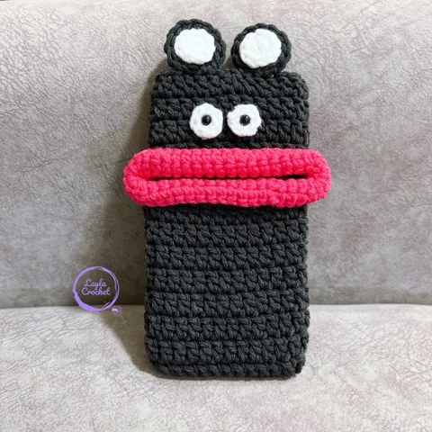 Túi đựng điện thoại hình môi trề, khoá cài- Kích thước: 17x10cm