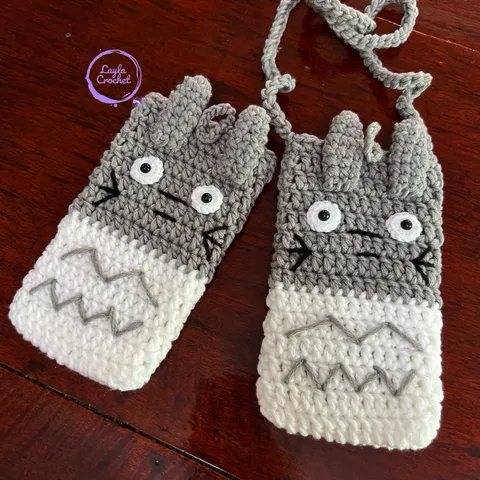 Túi đựng điện thoại, túi chống sốc hoạ tiết totoro, túi đựng máy tính cầm tay, tuỳ chọn màu sắc