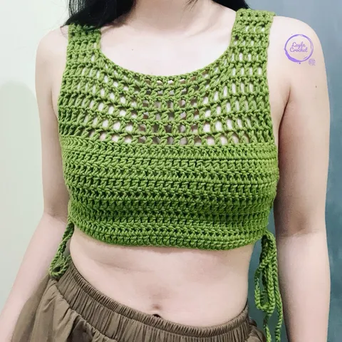Áo len 2 dây hở hông, áo lưới, áo đi biển croptop